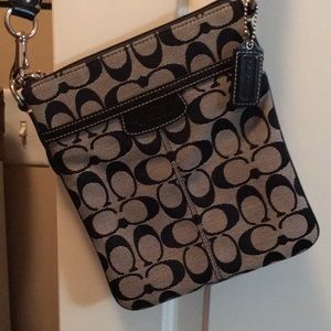 Black Coach cross body purse
